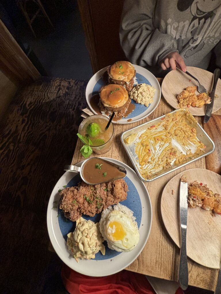 Loco Mocos with my sister at Hula Hoops
